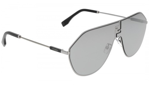 Fendi FE40080U - 12C - 65 Okulary przeciwsłoneczne Srebrny Pilotki (aviator)