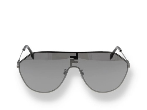 Fendi FE40080U - 12C - 65 Okulary przeciwsłoneczne Srebrny Pilotki (aviator)