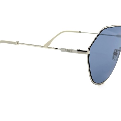 Fendi FE40080U - 16V - 65 Okulary przeciwsłoneczne Srebrny Pilotki (aviator)