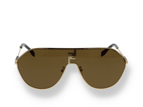 Fendi FE40080U - 30E - 65 Okulary przeciwsłoneczne Złoty Pilotki (aviator)