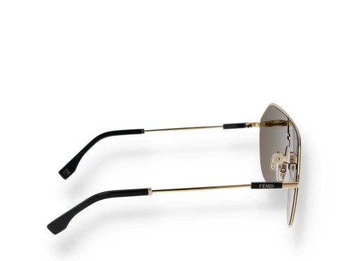 Fendi FE40080U - 30E - 65 Okulary przeciwsłoneczne Złoty Pilotki (aviator)