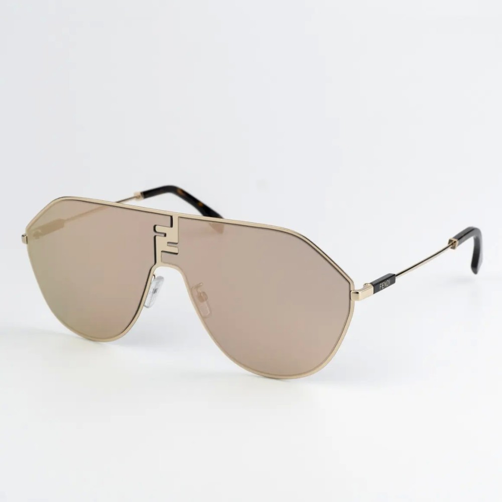 Fendi FE40080U - 32G - 65 Okulary przeciwsłoneczne Złoty Pilotki (aviator)