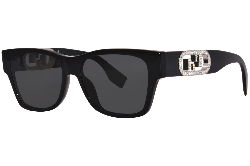 Fendi FE40081I - 01A - 54 Okulary przeciwsłoneczne Czarny Kanciaste