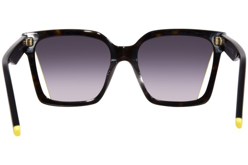 Fendi FE40085I - 52B - 55 Okulary przeciwsłoneczne Havana Kanciaste