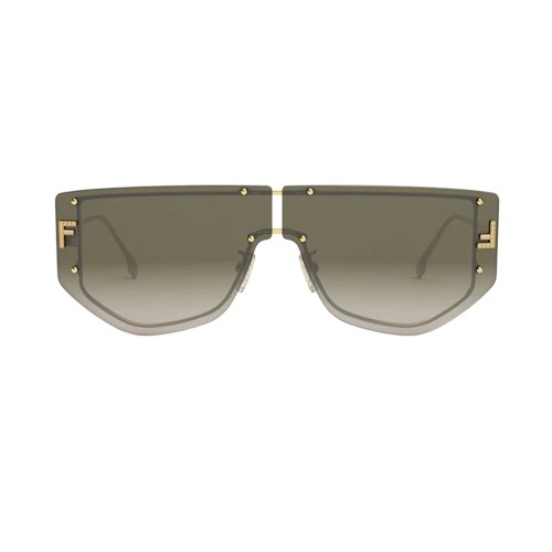 Fendi FE40096U - 30F - 69 Okulary przeciwsłoneczne Złoty Pilotki (aviator)