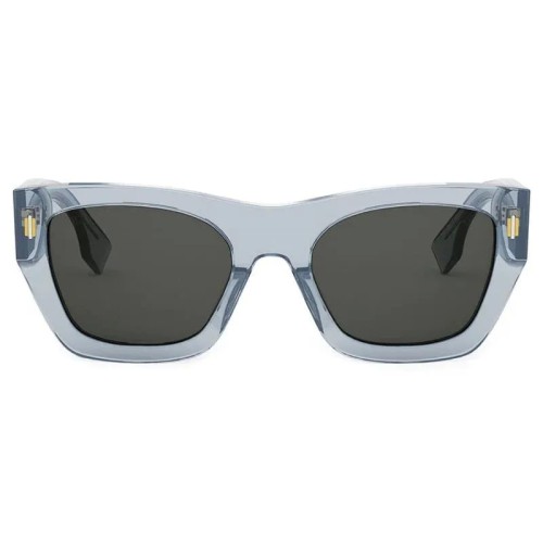 Fendi FE40100I - 90A - 53 Okulary przeciwsłoneczne Niebieski Kanciaste