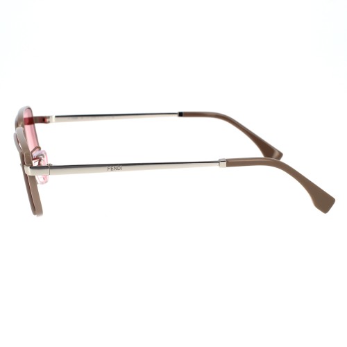 Fendi FE40102U - 50S - 53 Okulary przeciwsłoneczne Srebrny Kanciaste