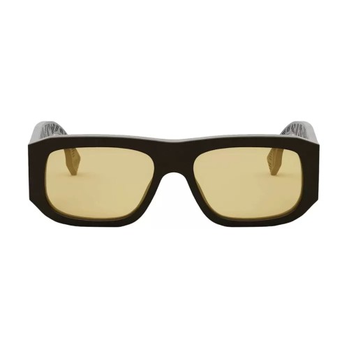 Fendi FE40106I - 70J - 54 Okulary przeciwsłoneczne Brązowy Kanciaste