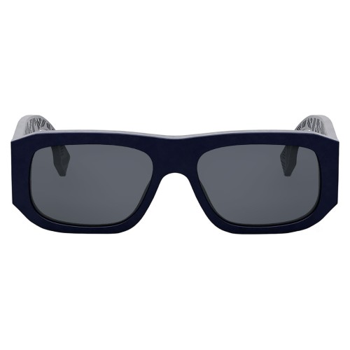 Fendi FE40106I - 90A - 54 Okulary przeciwsłoneczne Niebieski Kanciaste