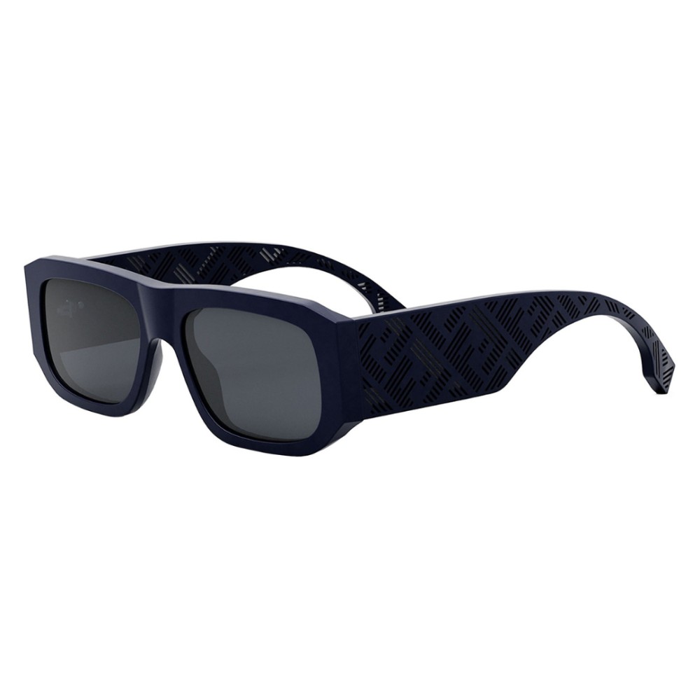 Fendi FE40106I - 90A - 54 Okulary przeciwsłoneczne Niebieski Kanciaste