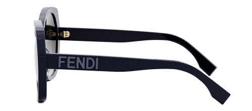 Fendi FE40112I - 90B - 57 Okulary przeciwsłoneczne Niebieski Pillow (zaokrąglony)