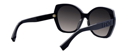 Fendi FE40112I - 90B - 57 Okulary przeciwsłoneczne Niebieski Pillow (zaokrąglony)