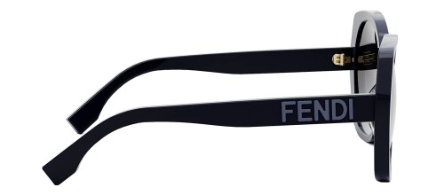 Fendi FE40112I - 90B - 57 Okulary przeciwsłoneczne Niebieski Pillow (zaokrąglony)