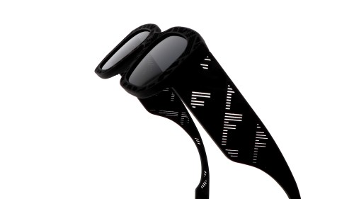 Fendi FE40113I - 02A - 52 Okulary przeciwsłoneczne Czarny Kanciaste