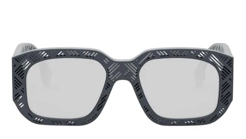 Fendi FE40113I - 20C - 52 Okulary przeciwsłoneczne Szary Kanciaste