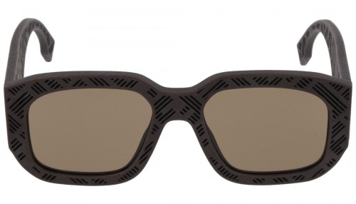 Fendi FE40113I - 50E - 52 Okulary przeciwsłoneczne Brązowy Kanciaste