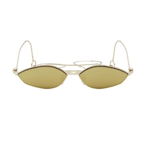 Fendi FE40114U-Y - 30G - 57 Okulary przeciwsłoneczne Złoty Owalny