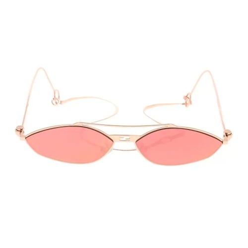 Fendi FE40114U-Y - 33U - 57 Okulary przeciwsłoneczne Różowe złoto Owalny