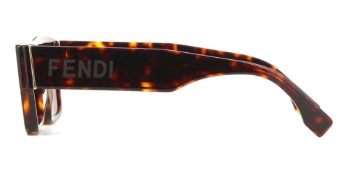 Fendi FE40118I - 54E - 53 Okulary przeciwsłoneczne Havanna Kanciaste