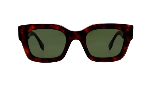 Fendi FE40119I - 54N - 50 Okulary przeciwsłoneczne Havana Kanciaste