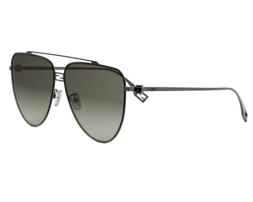 Fendi FE40122U - 14P - 59 Okulary przeciwsłoneczne Czarny Pilotki (aviator)