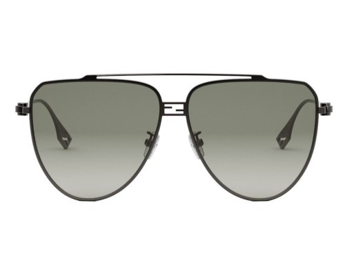 Fendi FE40122U - 14P - 59 Okulary przeciwsłoneczne Czarny Pilotki (aviator)