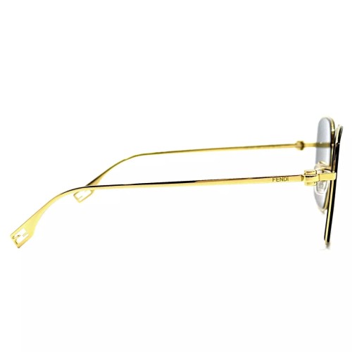 Fendi FE40123U - 30A - 55 Okulary przeciwsłoneczne Złoty Kanciaste