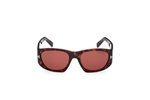 Tom Ford FT0987 ECO CYRILLE-02 - 52S - 53 Okulary przeciwsłoneczne Havanna Kanciaste