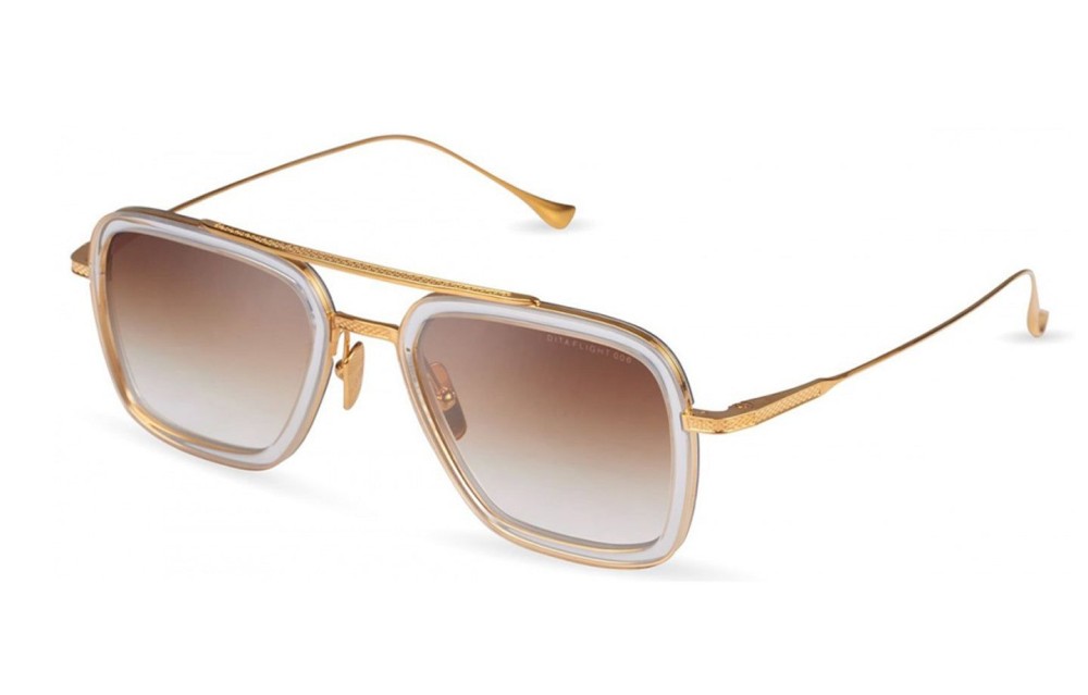 Dita FLIGHT.006 7806 - L - 52 Okulary przeciwsłoneczne Złoty Pilotki (aviator)