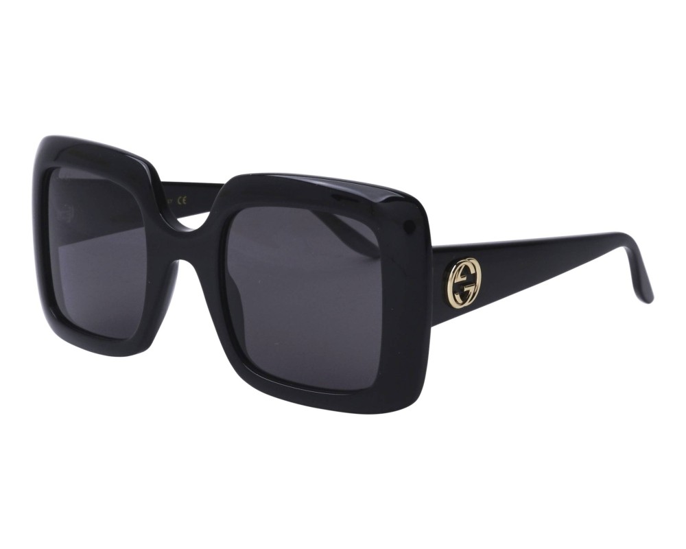 Gucci GG0896S - 001 - 52 Okulary przeciwsłoneczne Czarny Kanciaste
