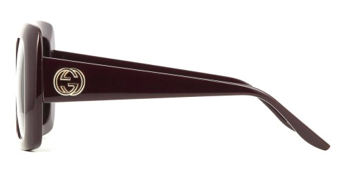 Gucci GG0896S - 003 - 52 Okulary przeciwsłoneczne Burgundija Kanciaste