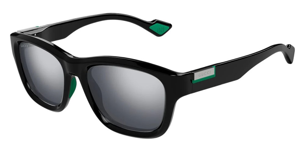 Gucci GG1630S - 001 - 54 Okulary przeciwsłoneczne Czarny Kanciaste