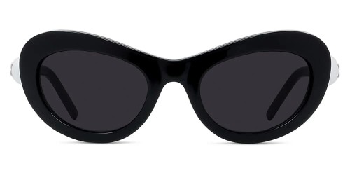Givenchy GV40070U - 01A - 55 Okulary przeciwsłoneczne Czarny Kocie oczy