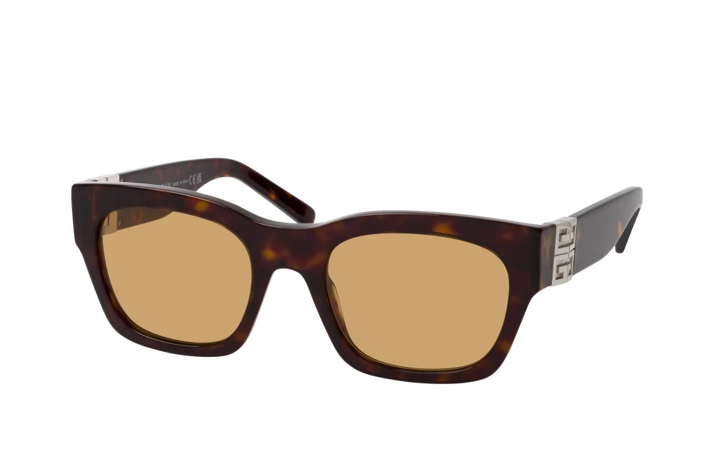 Givenchy GV40072I - 52J - 54 Okulary przeciwsłoneczne Havanna Kanciaste