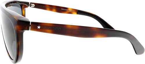 Jimmy Choo HUGO/S - 086IR Okulary przeciwsłoneczne Havana Płaska góra