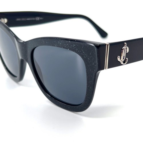 Jimmy Choo JAN/S - DXFIR - 52 Okulary przeciwsłoneczne Czarny Kanciaste
