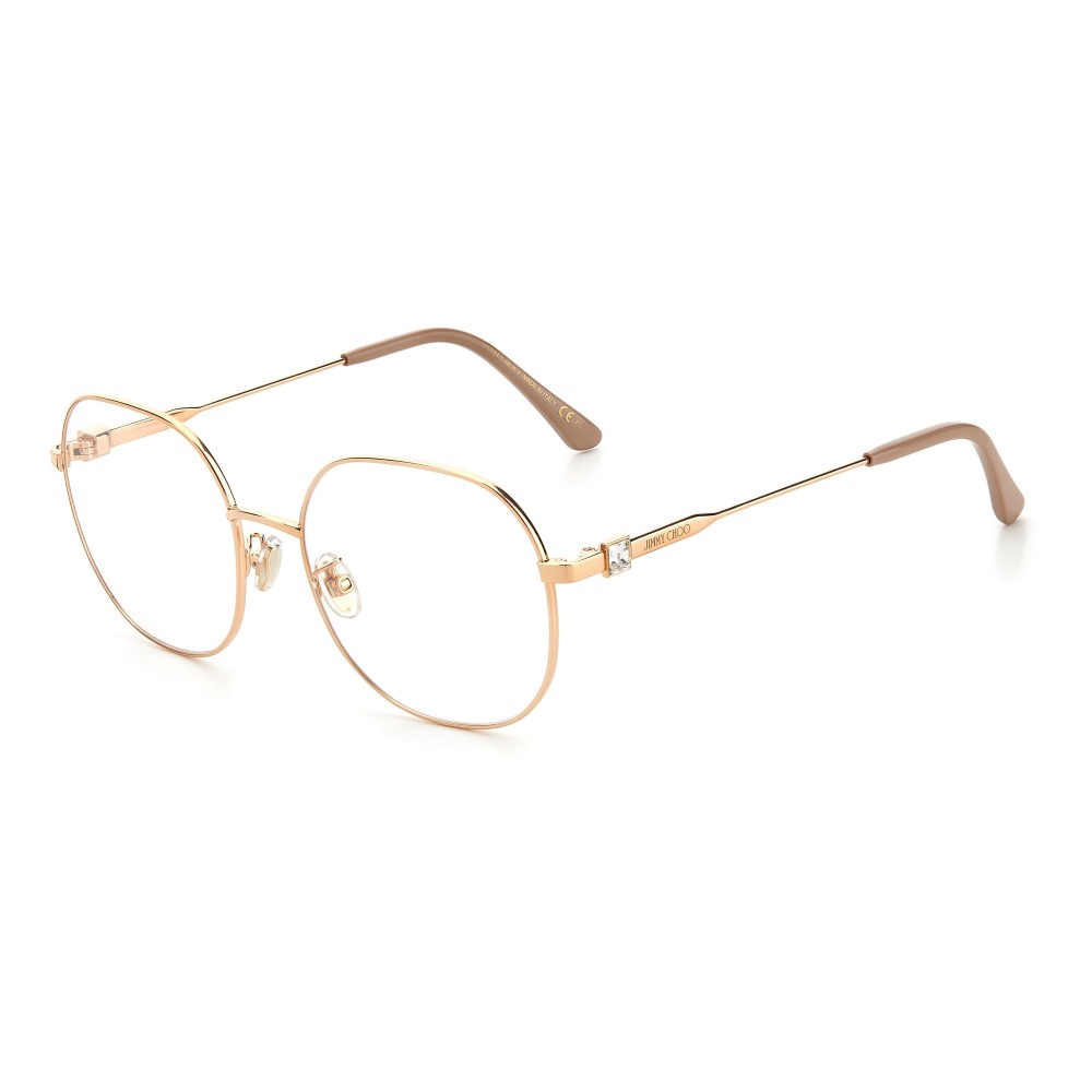 Jimmy Choo JC305/G - DDB - 55 Oprawki korekcyjne Złoty Pillow (zaokrąglony)