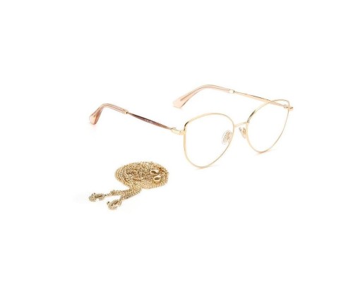 Jimmy Choo JC327 With chain - DDB - 52 Oprawki korekcyjne Różowe złoto Pillow (zaokrąglony)