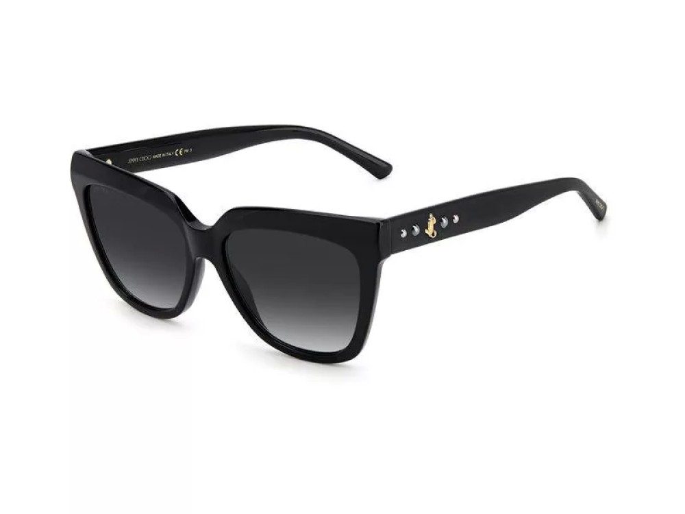 Jimmy Choo JULIEKA/S - 8079O - 55 Okulary przeciwsłoneczne Czarny Pillow (zaokrąglony)