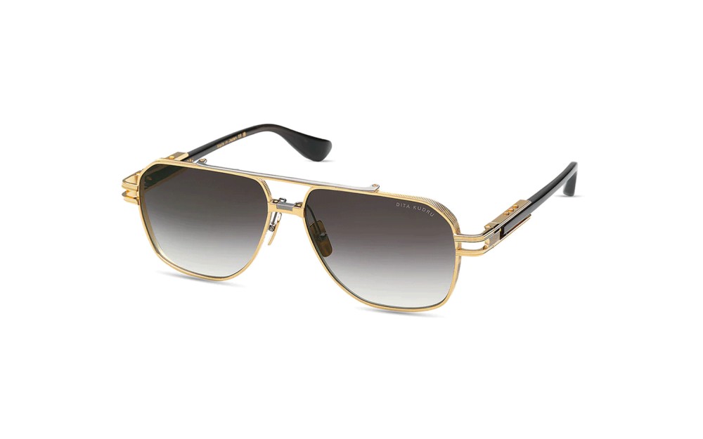 Dita KUDRU DTS436-A - 01 - 61 Okulary przeciwsłoneczne Złoty Pilotki (aviator)