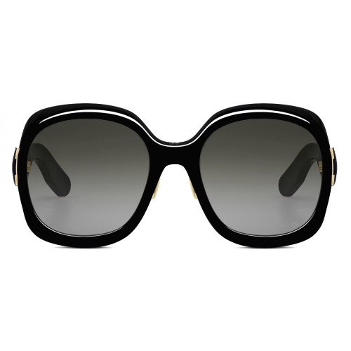 Dior LADY 95.22 R2F - 10A1 N - 58 Okulary przeciwsłoneczne Czarny Kanciaste