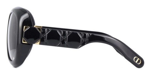 Dior LADY 95.22 R2I - 10A1 N - 58 Okulary przeciwsłoneczne Czarny Kanciaste
