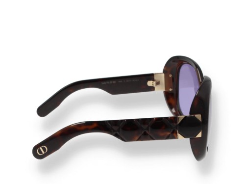 Dior LADY 95.22 R2I - 20G0 N - 58 Okulary przeciwsłoneczne Havana Kanciaste