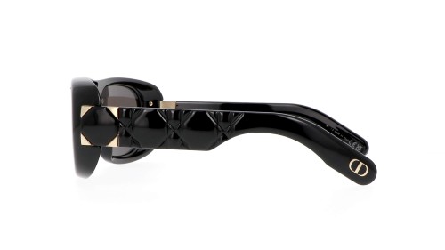 Dior LADY 95.22 S1I - 10A0 N - 59 Okulary przeciwsłoneczne Czarny Kanciaste