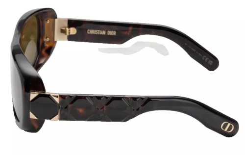 Dior LADY 95.22 S1I - 20C0 N - 59 Okulary przeciwsłoneczne Havana Kanciaste