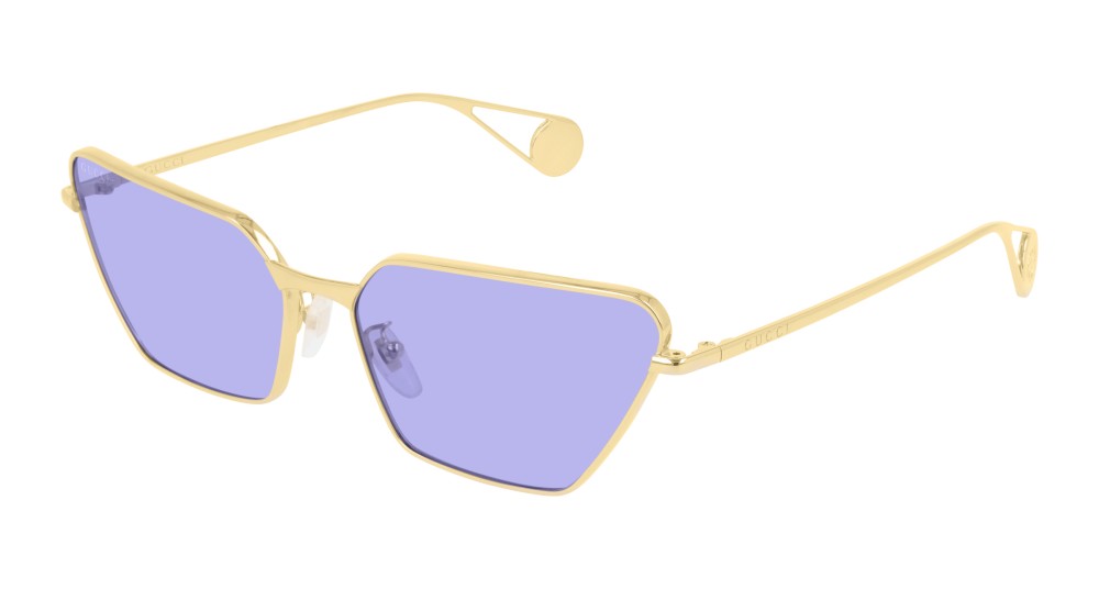Gucci GG0538S - 006 - 63 Okulary przeciwsłoneczne Złoty Kocie oczy