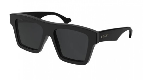 Gucci GG0962S - 005 - 55 Okulary przeciwsłoneczne Czarny Kanciaste