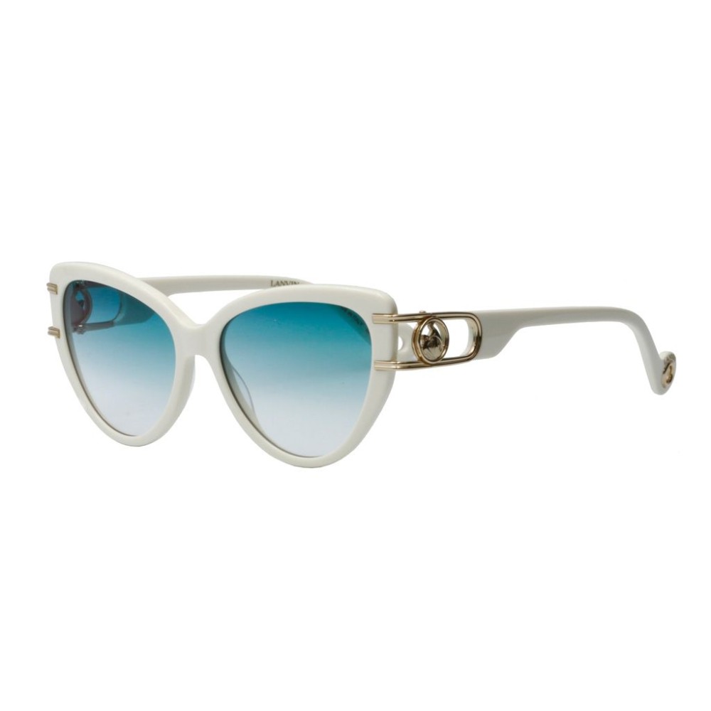 Lanvin LNV643S - 102 - 56 Okulary przeciwsłoneczne Biały Kocie oczy
