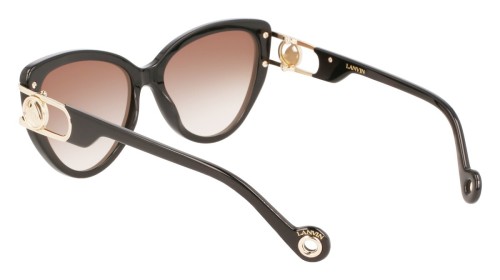 Lanvin LNV643S - 001 - 56 Okulary przeciwsłoneczne Czarny Kocie oczy