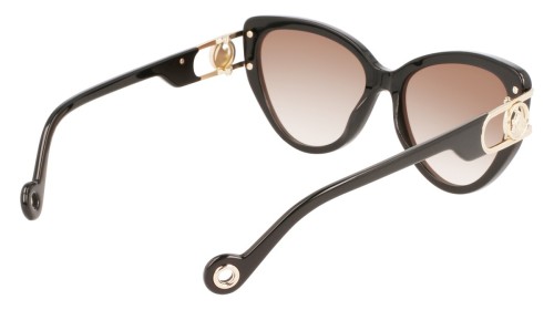 Lanvin LNV643S - 001 - 56 Okulary przeciwsłoneczne Czarny Kocie oczy